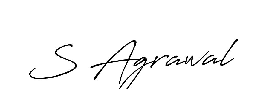 Design your own signature with our free online signature maker. With this signature software, you can create a handwritten (Antro_Vectra_Bolder) signature for name S Agrawal. S Agrawal signature style 7 images and pictures png