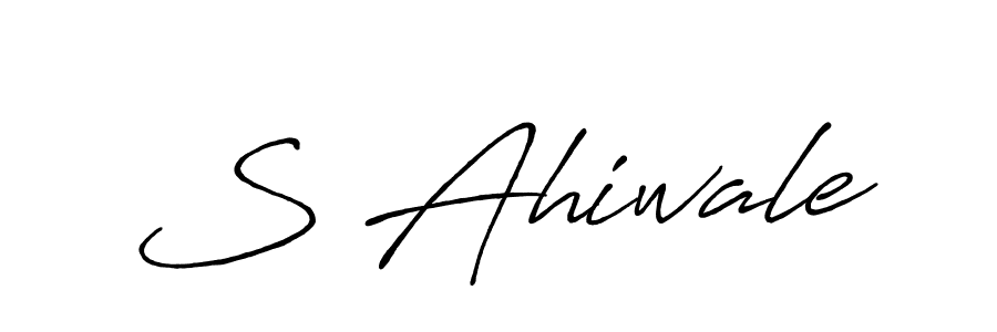 Similarly Antro_Vectra_Bolder is the best handwritten signature design. Signature creator online .You can use it as an online autograph creator for name S Ahiwale. S Ahiwale signature style 7 images and pictures png