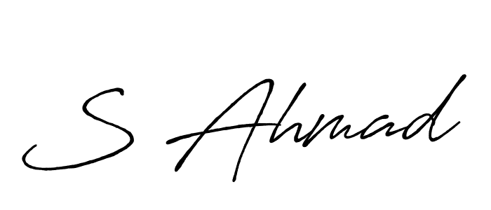 How to Draw S Ahmad signature style? Antro_Vectra_Bolder is a latest design signature styles for name S Ahmad. S Ahmad signature style 7 images and pictures png
