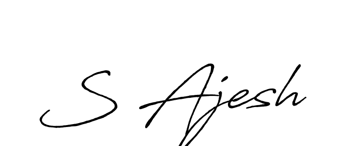 Similarly Antro_Vectra_Bolder is the best handwritten signature design. Signature creator online .You can use it as an online autograph creator for name S Ajesh. S Ajesh signature style 7 images and pictures png