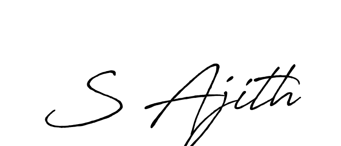 How to make S Ajith signature? Antro_Vectra_Bolder is a professional autograph style. Create handwritten signature for S Ajith name. S Ajith signature style 7 images and pictures png