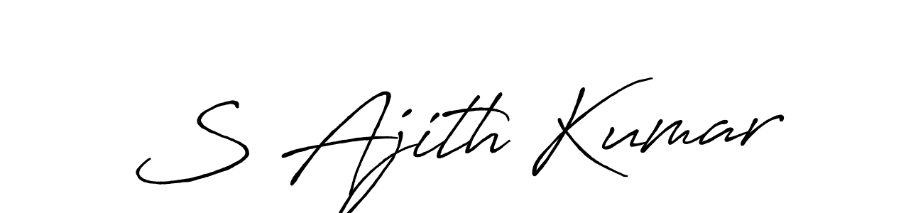 This is the best signature style for the S Ajith Kumar name. Also you like these signature font (Antro_Vectra_Bolder). Mix name signature. S Ajith Kumar signature style 7 images and pictures png
