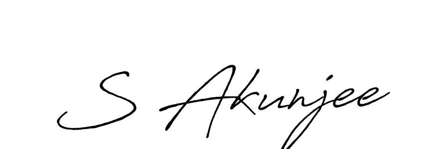 Make a short S Akunjee signature style. Manage your documents anywhere anytime using Antro_Vectra_Bolder. Create and add eSignatures, submit forms, share and send files easily. S Akunjee signature style 7 images and pictures png