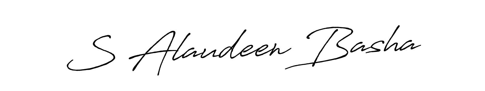 Similarly Antro_Vectra_Bolder is the best handwritten signature design. Signature creator online .You can use it as an online autograph creator for name S Alaudeen Basha. S Alaudeen Basha signature style 7 images and pictures png