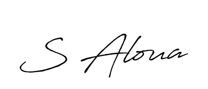 Once you've used our free online signature maker to create your best signature Antro_Vectra_Bolder style, it's time to enjoy all of the benefits that S Aloua name signing documents. S Aloua signature style 7 images and pictures png