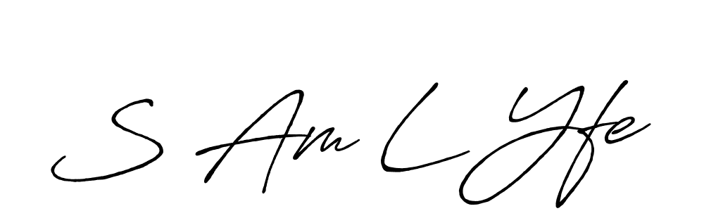 How to make S Am L Yfe signature? Antro_Vectra_Bolder is a professional autograph style. Create handwritten signature for S Am L Yfe name. S Am L Yfe signature style 7 images and pictures png