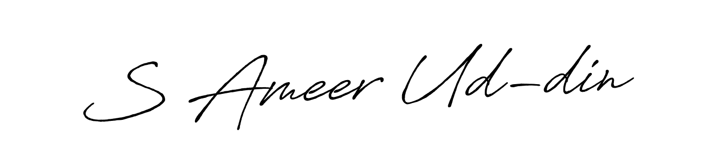 Make a beautiful signature design for name S Ameer Ud-din. Use this online signature maker to create a handwritten signature for free. S Ameer Ud-din signature style 7 images and pictures png