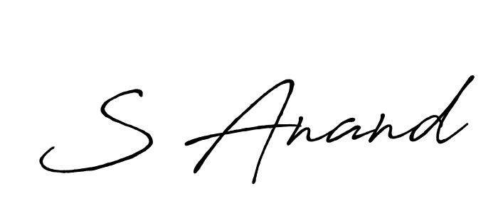 You should practise on your own different ways (Antro_Vectra_Bolder) to write your name (S Anand) in signature. don't let someone else do it for you. S Anand signature style 7 images and pictures png