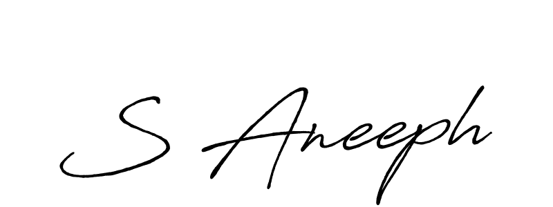 Once you've used our free online signature maker to create your best signature Antro_Vectra_Bolder style, it's time to enjoy all of the benefits that S Aneeph name signing documents. S Aneeph signature style 7 images and pictures png