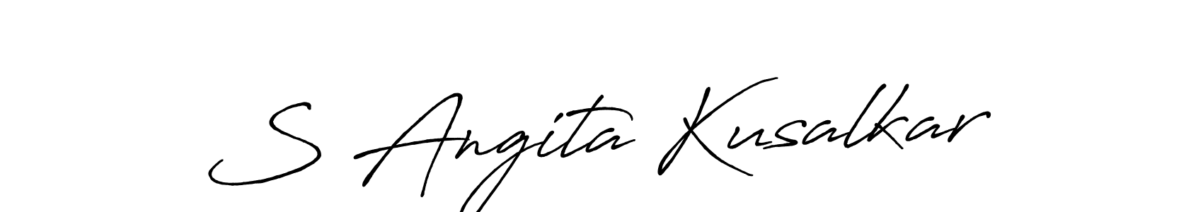 Best and Professional Signature Style for S Angita Kusalkar. Antro_Vectra_Bolder Best Signature Style Collection. S Angita Kusalkar signature style 7 images and pictures png