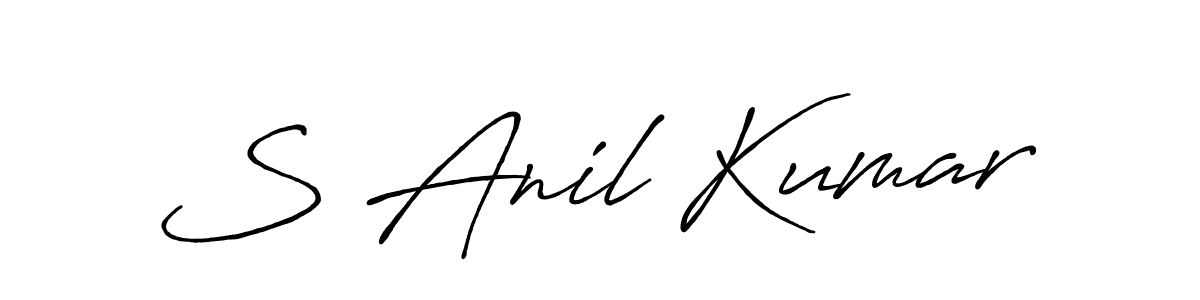 Also You can easily find your signature by using the search form. We will create S Anil Kumar name handwritten signature images for you free of cost using Antro_Vectra_Bolder sign style. S Anil Kumar signature style 7 images and pictures png