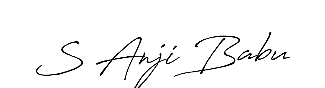 Also You can easily find your signature by using the search form. We will create S Anji Babu name handwritten signature images for you free of cost using Antro_Vectra_Bolder sign style. S Anji Babu signature style 7 images and pictures png