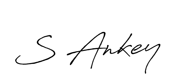 S Ankey stylish signature style. Best Handwritten Sign (Antro_Vectra_Bolder) for my name. Handwritten Signature Collection Ideas for my name S Ankey. S Ankey signature style 7 images and pictures png