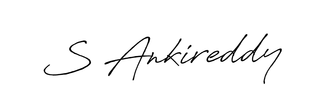 This is the best signature style for the S Ankireddy name. Also you like these signature font (Antro_Vectra_Bolder). Mix name signature. S Ankireddy signature style 7 images and pictures png