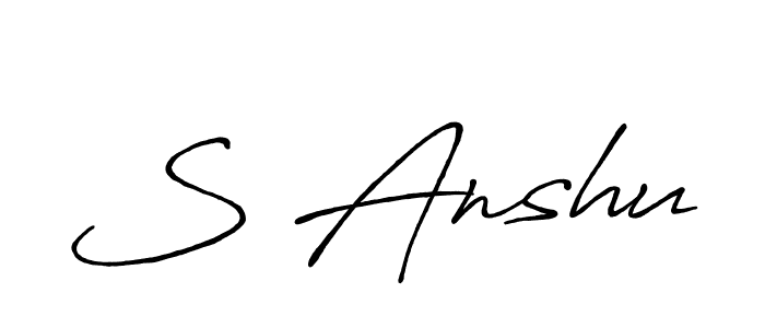 See photos of S Anshu official signature by Spectra . Check more albums & portfolios. Read reviews & check more about Antro_Vectra_Bolder font. S Anshu signature style 7 images and pictures png