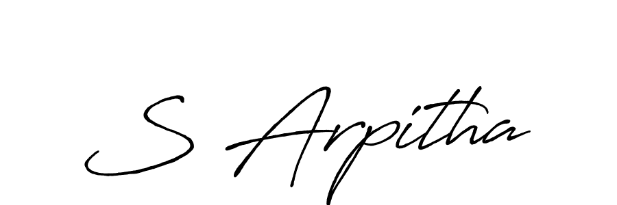 Make a beautiful signature design for name S Arpitha. Use this online signature maker to create a handwritten signature for free. S Arpitha signature style 7 images and pictures png