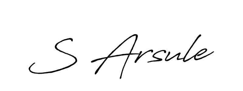 if you are searching for the best signature style for your name S Arsule. so please give up your signature search. here we have designed multiple signature styles  using Antro_Vectra_Bolder. S Arsule signature style 7 images and pictures png