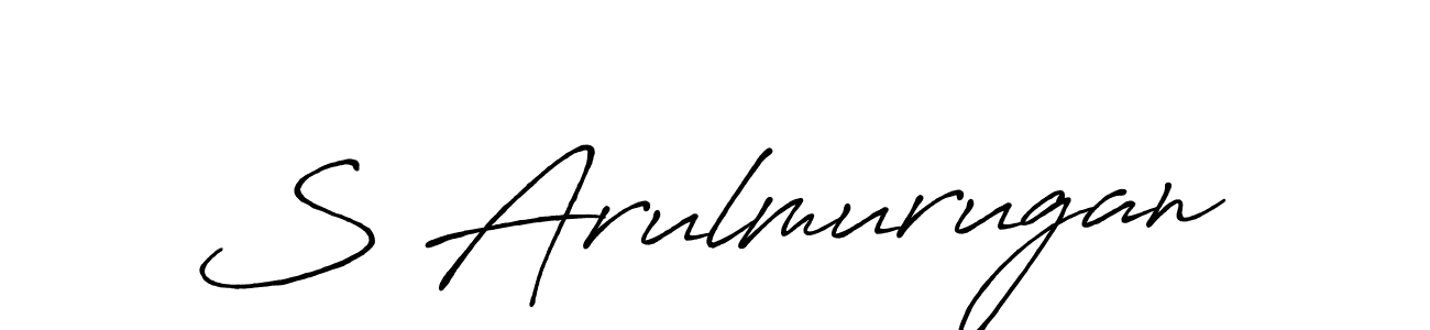 Also we have S Arulmurugan name is the best signature style. Create professional handwritten signature collection using Antro_Vectra_Bolder autograph style. S Arulmurugan signature style 7 images and pictures png