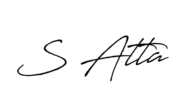 Once you've used our free online signature maker to create your best signature Antro_Vectra_Bolder style, it's time to enjoy all of the benefits that S Atta name signing documents. S Atta signature style 7 images and pictures png