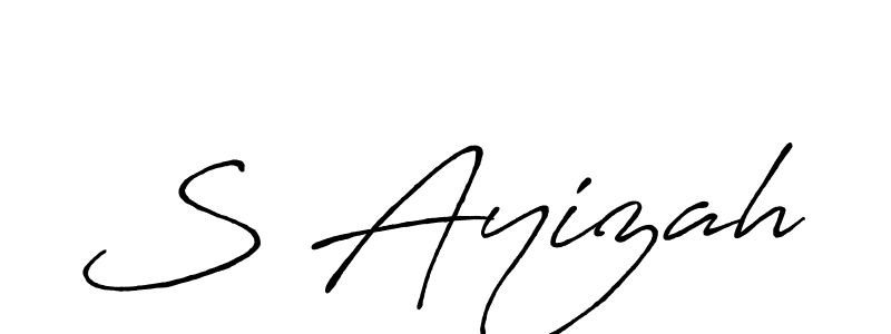 Once you've used our free online signature maker to create your best signature Antro_Vectra_Bolder style, it's time to enjoy all of the benefits that S Ayizah name signing documents. S Ayizah signature style 7 images and pictures png