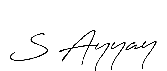 This is the best signature style for the S Ayyay name. Also you like these signature font (Antro_Vectra_Bolder). Mix name signature. S Ayyay signature style 7 images and pictures png