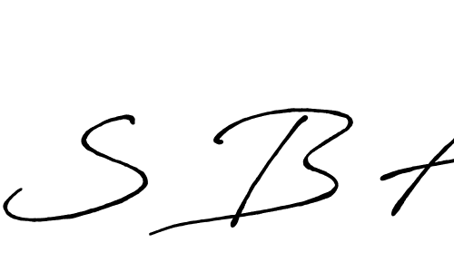 Also we have S B A name is the best signature style. Create professional handwritten signature collection using Antro_Vectra_Bolder autograph style. S B A signature style 7 images and pictures png