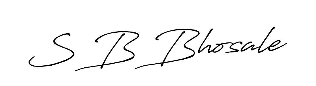 if you are searching for the best signature style for your name S B Bhosale. so please give up your signature search. here we have designed multiple signature styles  using Antro_Vectra_Bolder. S B Bhosale signature style 7 images and pictures png