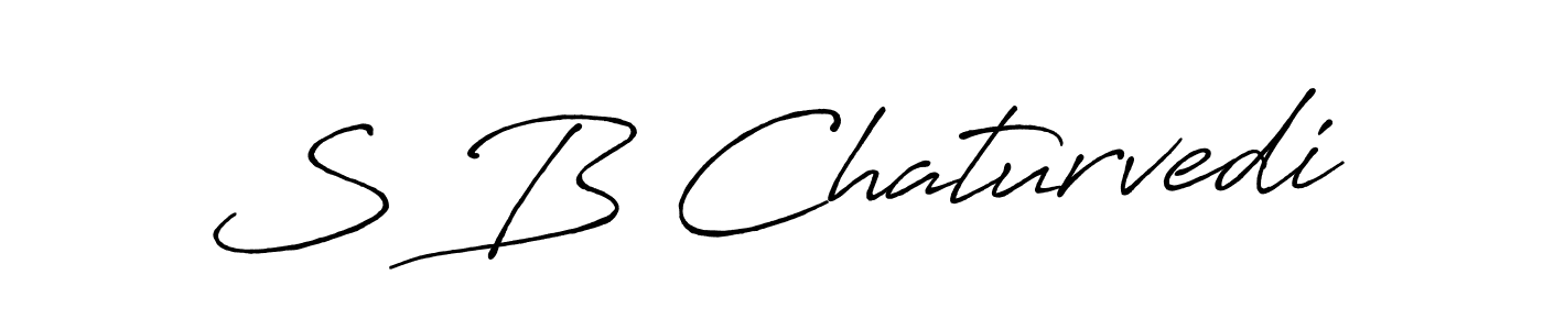 Use a signature maker to create a handwritten signature online. With this signature software, you can design (Antro_Vectra_Bolder) your own signature for name S B Chaturvedi. S B Chaturvedi signature style 7 images and pictures png