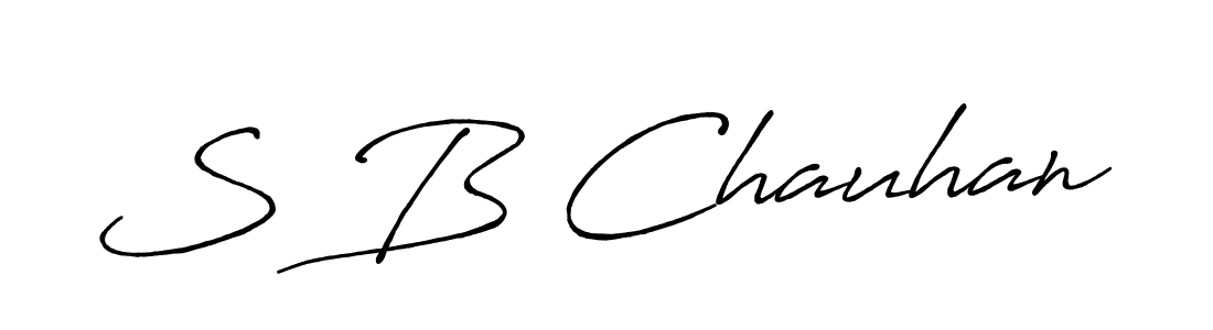 S B Chauhan stylish signature style. Best Handwritten Sign (Antro_Vectra_Bolder) for my name. Handwritten Signature Collection Ideas for my name S B Chauhan. S B Chauhan signature style 7 images and pictures png