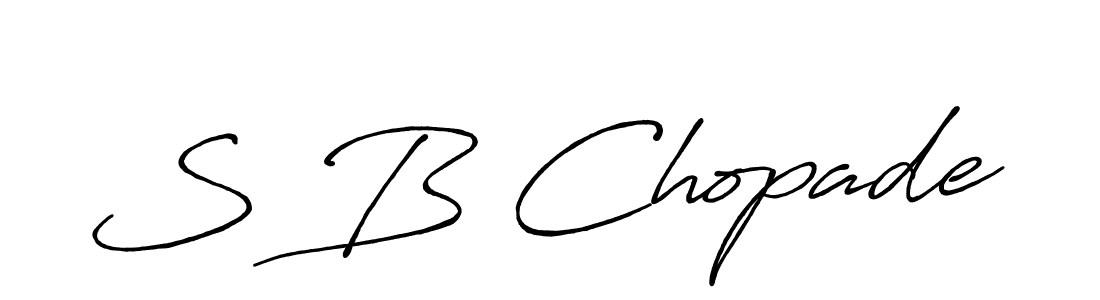 Make a beautiful signature design for name S B Chopade. Use this online signature maker to create a handwritten signature for free. S B Chopade signature style 7 images and pictures png