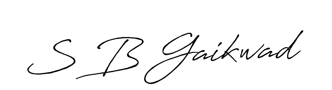 You should practise on your own different ways (Antro_Vectra_Bolder) to write your name (S B Gaikwad) in signature. don't let someone else do it for you. S B Gaikwad signature style 7 images and pictures png