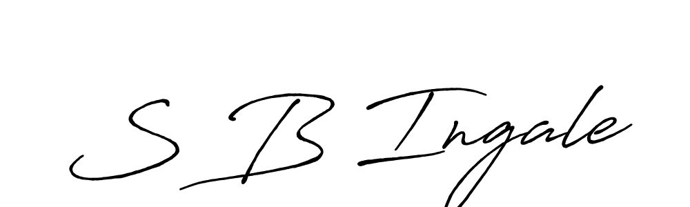 Similarly Antro_Vectra_Bolder is the best handwritten signature design. Signature creator online .You can use it as an online autograph creator for name S B Ingale. S B Ingale signature style 7 images and pictures png