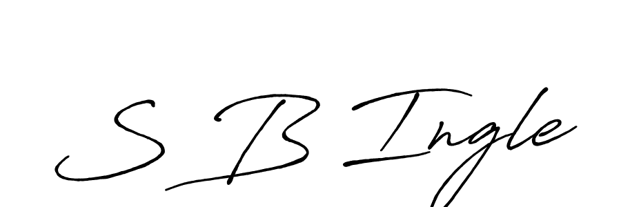 Antro_Vectra_Bolder is a professional signature style that is perfect for those who want to add a touch of class to their signature. It is also a great choice for those who want to make their signature more unique. Get S B Ingle name to fancy signature for free. S B Ingle signature style 7 images and pictures png