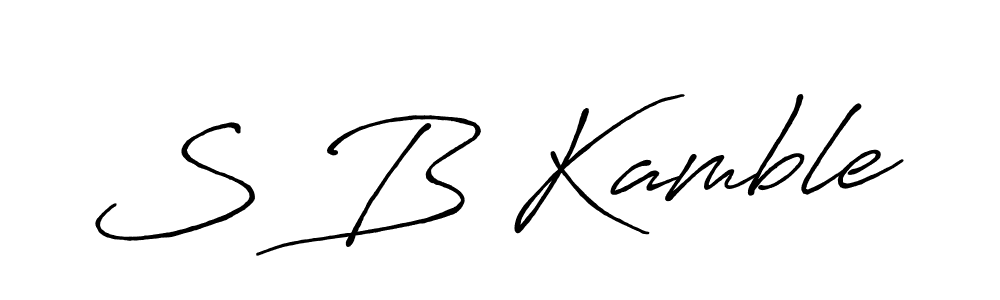 It looks lik you need a new signature style for name S B Kamble. Design unique handwritten (Antro_Vectra_Bolder) signature with our free signature maker in just a few clicks. S B Kamble signature style 7 images and pictures png