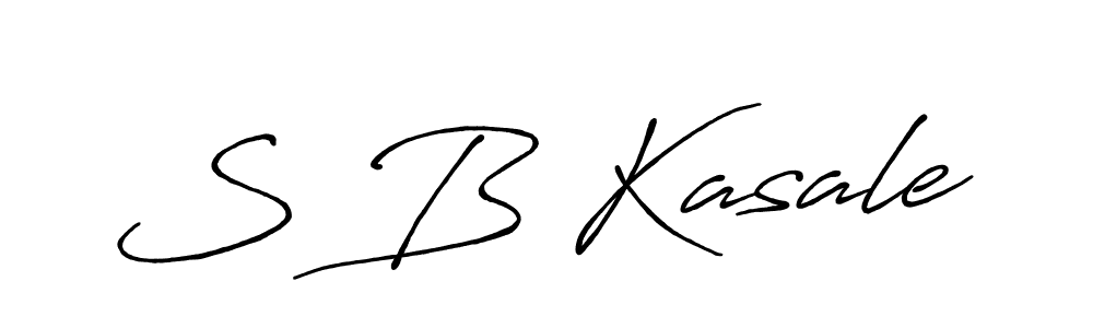 Use a signature maker to create a handwritten signature online. With this signature software, you can design (Antro_Vectra_Bolder) your own signature for name S B Kasale. S B Kasale signature style 7 images and pictures png