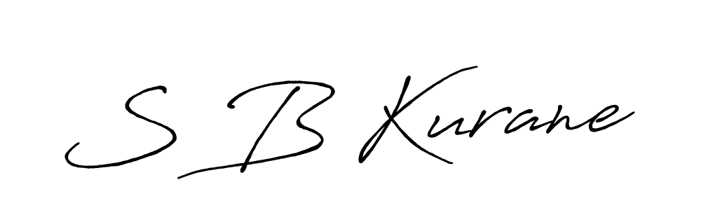 The best way (Antro_Vectra_Bolder) to make a short signature is to pick only two or three words in your name. The name S B Kurane include a total of six letters. For converting this name. S B Kurane signature style 7 images and pictures png