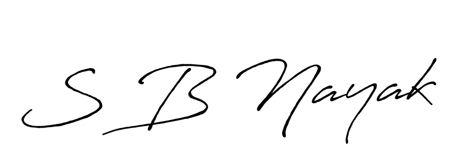 Also You can easily find your signature by using the search form. We will create S B Nayak name handwritten signature images for you free of cost using Antro_Vectra_Bolder sign style. S B Nayak signature style 7 images and pictures png