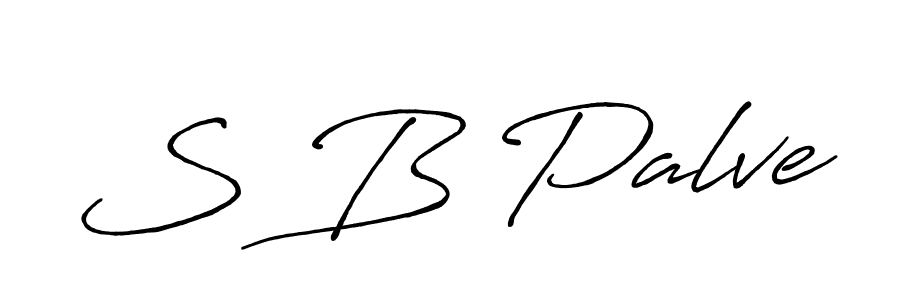 S B Palve stylish signature style. Best Handwritten Sign (Antro_Vectra_Bolder) for my name. Handwritten Signature Collection Ideas for my name S B Palve. S B Palve signature style 7 images and pictures png