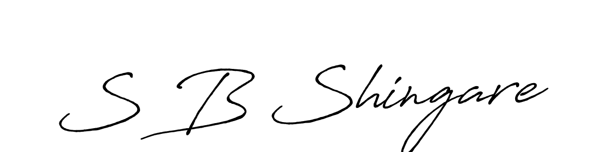 Also we have S B Shingare name is the best signature style. Create professional handwritten signature collection using Antro_Vectra_Bolder autograph style. S B Shingare signature style 7 images and pictures png