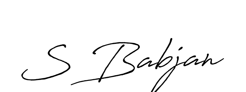 How to Draw S Babjan signature style? Antro_Vectra_Bolder is a latest design signature styles for name S Babjan. S Babjan signature style 7 images and pictures png