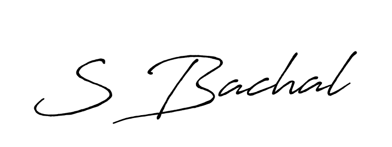 How to Draw S Bachal signature style? Antro_Vectra_Bolder is a latest design signature styles for name S Bachal. S Bachal signature style 7 images and pictures png