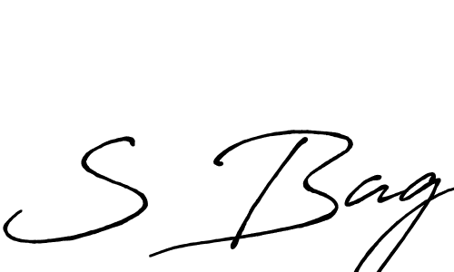 Create a beautiful signature design for name S Bag. With this signature (Antro_Vectra_Bolder) fonts, you can make a handwritten signature for free. S Bag signature style 7 images and pictures png