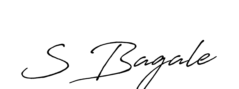 Create a beautiful signature design for name S Bagale. With this signature (Antro_Vectra_Bolder) fonts, you can make a handwritten signature for free. S Bagale signature style 7 images and pictures png