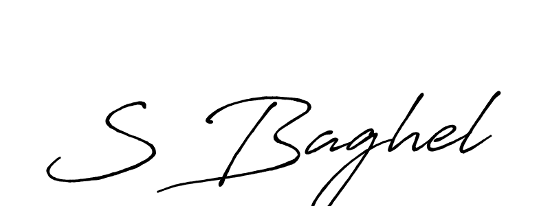 Create a beautiful signature design for name S Baghel. With this signature (Antro_Vectra_Bolder) fonts, you can make a handwritten signature for free. S Baghel signature style 7 images and pictures png