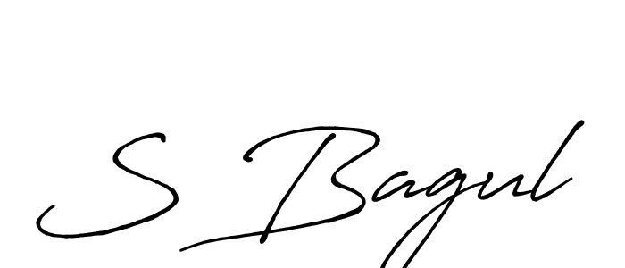 Use a signature maker to create a handwritten signature online. With this signature software, you can design (Antro_Vectra_Bolder) your own signature for name S Bagul. S Bagul signature style 7 images and pictures png