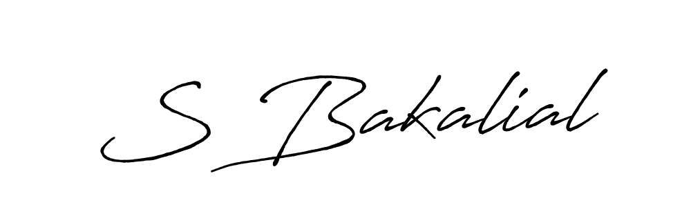 You should practise on your own different ways (Antro_Vectra_Bolder) to write your name (S Bakalial) in signature. don't let someone else do it for you. S Bakalial signature style 7 images and pictures png