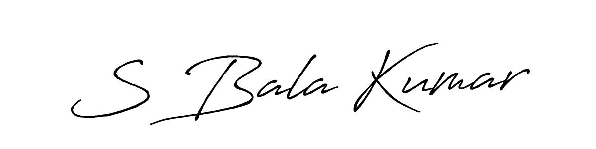 Design your own signature with our free online signature maker. With this signature software, you can create a handwritten (Antro_Vectra_Bolder) signature for name S Bala Kumar. S Bala Kumar signature style 7 images and pictures png