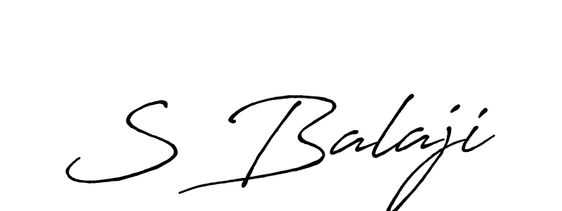 Similarly Antro_Vectra_Bolder is the best handwritten signature design. Signature creator online .You can use it as an online autograph creator for name S Balaji. S Balaji signature style 7 images and pictures png