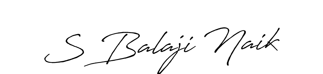 Also we have S Balaji Naik name is the best signature style. Create professional handwritten signature collection using Antro_Vectra_Bolder autograph style. S Balaji Naik signature style 7 images and pictures png