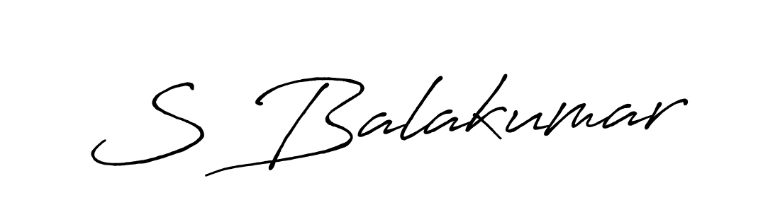 Design your own signature with our free online signature maker. With this signature software, you can create a handwritten (Antro_Vectra_Bolder) signature for name S Balakumar. S Balakumar signature style 7 images and pictures png